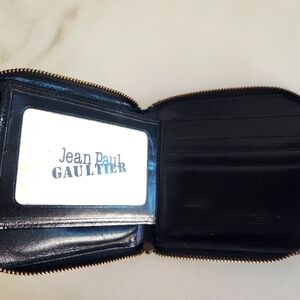 Jean Paul Gaultier Mens Wallet..gorgeous Black Leather! In Excellent Condition